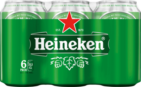Heineken set van 6 blikken á 0,355 liter